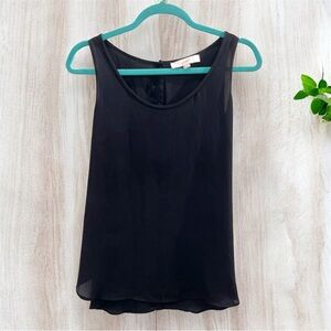 Loft Sleeveless Black Blouse, size M